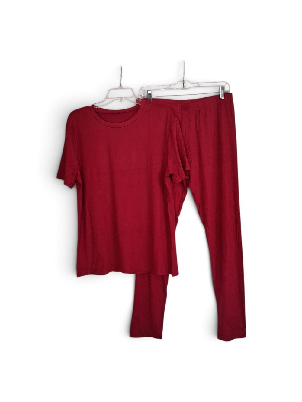 Womens Solid Red Loungewear Comfortable 2X